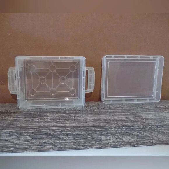 Trading Card Plastic Container with snap lids lot of 10 - Picture 6 of 7